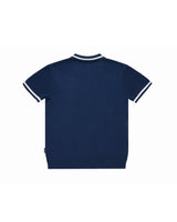 Knit Polo Premium Garment Navy Blue