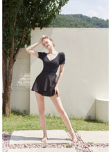 Daisy Swim Skirt Black