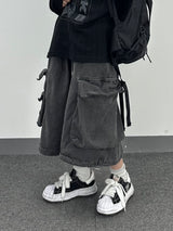 multi pigment bermuda pants
