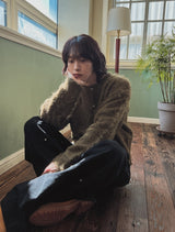 プラハウールヘアカーディガン