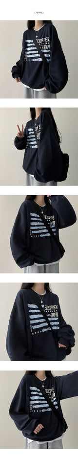 Piece ボクシー フィット スウェットシャツ