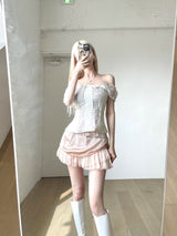 1232. エアリンサテンシフォンカンカンミニスカート