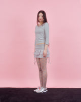 BACK RIBBON STUD T SHIRTS [3colors]