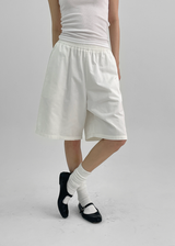 [MADE] Dikit Oversized Cotton Bermuda Pants with Elastic Waist