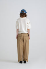 Wide pintuck pants_beige