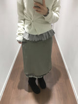 Amud Pintuck Midi Skirt (2color)