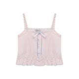 Ribbon Frill Sleeveless (Pink)