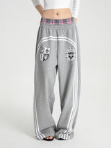 SEXXDEVIL Dual-Waist Striped Sweatpants