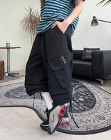 Lot Eyelet Cargo Bermuda Pants