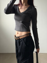 [4계절] V neck long sleeves(4color)