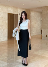 Chad Button Wrap Long Skirt