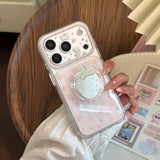 ピンク チェック ストロベリー ミラー マグネティック iPhone ケース