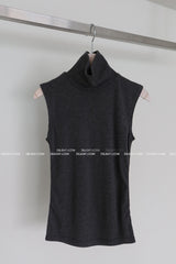 Thick Napping Turtleneck Turtleneck Sleeveless