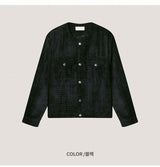 [F/W] Black line tweed jacket(2color)