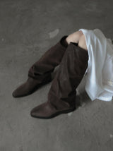 1212 Leather Warmer Long Boots (5cm)
