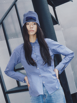 Curvy Line Shirt Blue