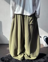 Linlin Linen Linen Balloon Pintuck Long Pants 4 Colors 