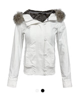 Mode Fur-Hood Short Jumper