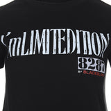8287 Limitedition Short Sleeve Crop Tee (Black)