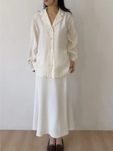 Camilla Open Neck Loose Fit Shirt