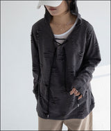 dedd damage knit hoodie