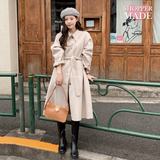 [SHOPPERMADE] ハンドメイドシングルロングウールコート (3color)