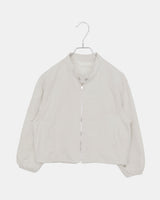 Shuni Collarless スナップボタン ストリングポケット クロップド オーバーサイズ ジャケット