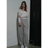 LOGO SWEATPANTS-GRAY