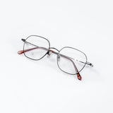 Knouun Square titanium glasses CODE. 103. C Black