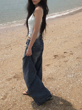 Punji Daily Washing Wide Denim Pants