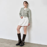 WOMAN GNRL ロゴ入りスタンダード長袖カーディガン [MINT]