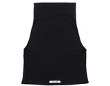 High neck sleeveless top [BLACK]
