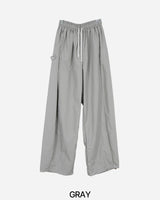 Side Snap Nylon Balloon Pants