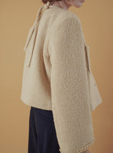 Poem tweed jacket_beige