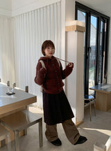 Itol Cable Hood Knit Cardigan