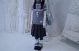 Yoohoo pleats midi skirt (2color)