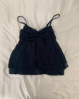 [muffler set] veil chiffon sleeveless