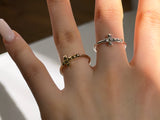 Mini Stud Cross Ring