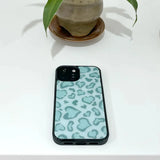 [MADE][Magsafe Glass Bumper Case] Heart Leopard Drawing Case ⋆ Mint