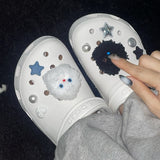 [made]fluffy monster shoes charm set 