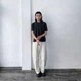 Structured Textured Cropped Tee