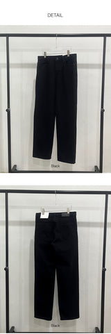 [BASIC ITEM] ブラックバイオセミワイドパンツ