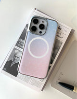 [MADE]ドットコットンキャンディ シルバーエポキシ MagSafe iPhoneケース