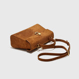 Suede Faux Leather Vintage Tote Cross Bag