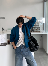 Daily Two-Way Knit Zip-Up