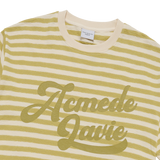 25SS STRIPE LOGO PRINT SHORT SLEEVE T-SHIRT OLIVE