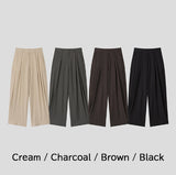 Royden Drape Two-Tuck Wide Slacks