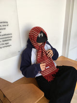 No.1489 stripe wool muffler (5color)