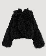 ECO FUR ASYMMETRIC JACKET