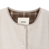 FLEECE REVERSABLE CHECK VEST 